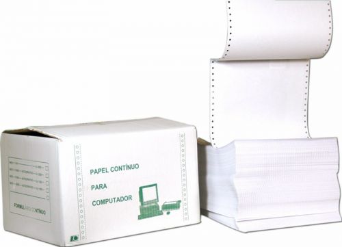 Papel continuo 12x9 1/2 1v branco ,  , PAPECON009 , 5607612160013